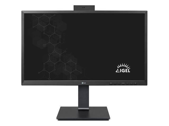 LG 24" 24CN650I-6N FHD IPS All-in-One Thin Client with Quad-core Processor, IGEL OS, Built-in FHD Webcam & Speaker