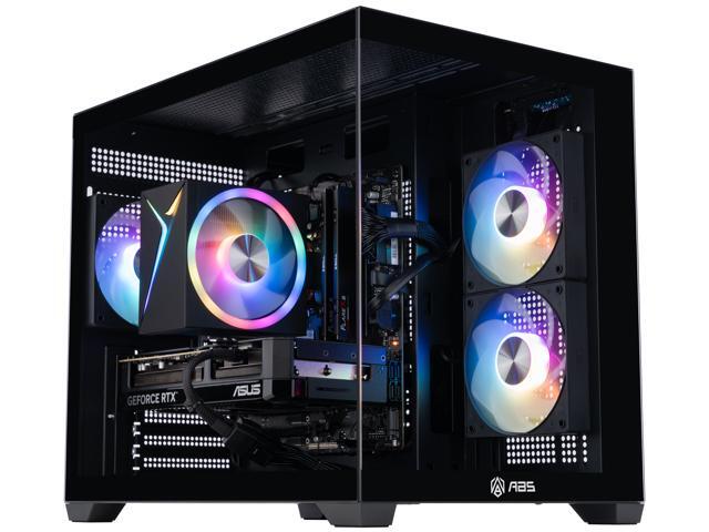 ABS Flux II Aqua Gaming PC Powered by Asus - Windows 11 - Intel Core i7-14700F - GeForce RTX 5070 12GB - DLSS 4 - 32GB DDR5 6000 - 1TB M.2 SSD