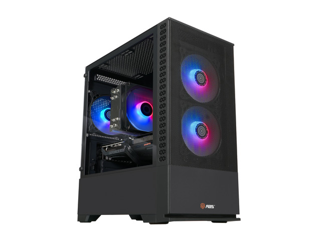 ABS Cyclone Aqua Prebuilt Gaming PC - Windows 11 - Intel Core i5-14400F - GeForce RTX 5060 8GB - DLSS 4 - 32GB DDR4 3200 - 1TB M.2 SSD