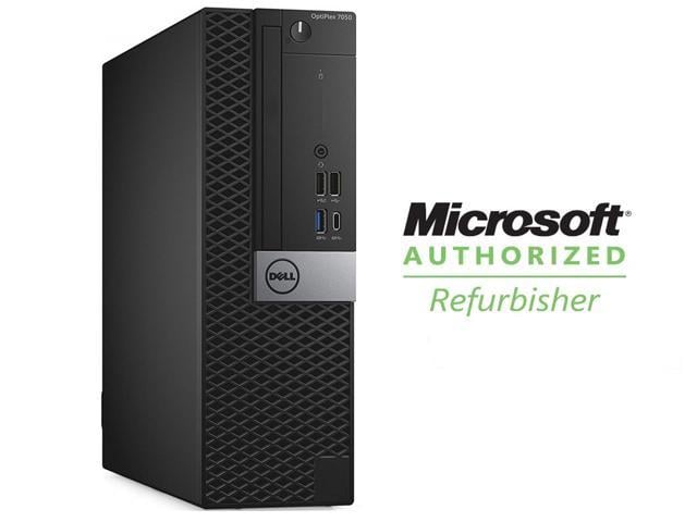 Refurbished: DELL Small Form Factor Desktop Computer, Grade A OptiPlex 7050 Intel Core i5-6500 (3.20 GHz) 8 GB DDR4 256 GB SSD