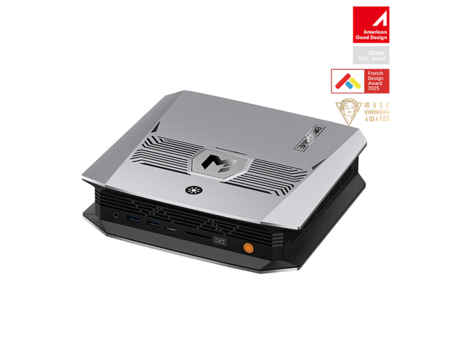 BOSGAME M5 Mini Desktop Computer, AMD Ryzen AI Max+ 395 (5.1GHz), 128GB LPDDR5X RAM, 2TB PCIe 4.0 M.2 SSD, Radeon 8060S Graphics, BT 5.4, WiFi 7