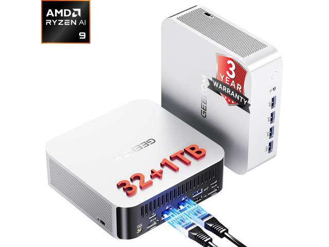 GEEKOM Mini PC A9 MAX AMD Ryzen AI 9 HX 370 32GB DDR5 1TB SSD AMD Radeon 890M Windows 11 Pro