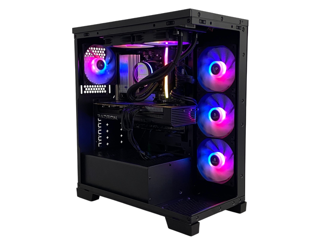 AZZA Carmel Gaming Desktop PC, AMD Ryzen 7 7800X3D, AMD Radeon RX 9070 XT, 32GB DDR5, 2TB M.2 SSD, Windows 11 Home — photo 2