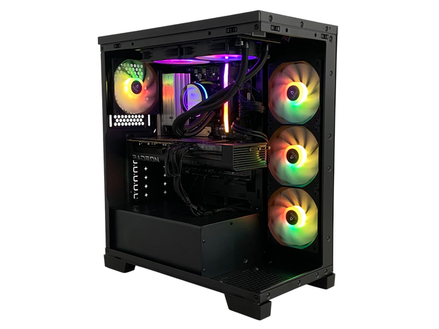 AZZA Carmel Gaming Desktop PC, AMD Ryzen 7 7800X3D, AMD Radeon RX 9070 XT, 32GB DDR5, 2TB M.2 SSD, Windows 11 Home — photo 3