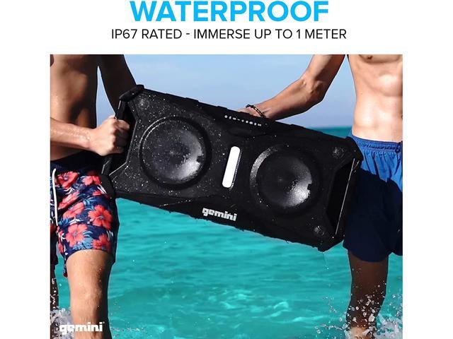 Gemini SOSP-8BLK SoundSplash Floating Dual 8' Bluetooth Speaker w/ LED Party Lighting