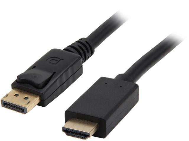 Kaybles DP-HDMI-3-2P DP to HDMI Cable 3 ft. (2 Pack), Gold Plated DisplayPort to HDMI Cable 1080p Full HD for PCs to HDTV, Monitor, Projector with. photo