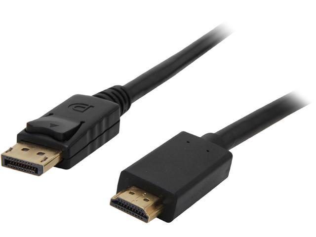 Kaybles DP-HDMI-6-2P DP to HDMI Cable 6 ft. (2 Pack), Gold Plated DisplayPort to HDMI Cable 1080p Full HD for PCs to HDTV, Monitor, Projector with. photo