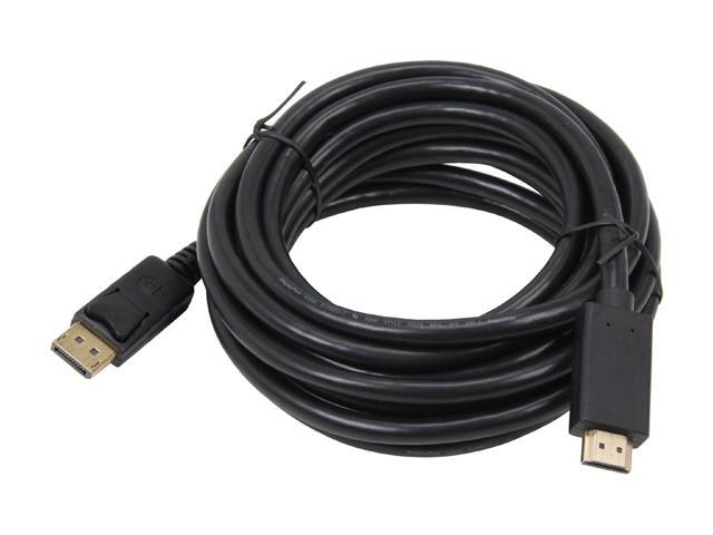Kaybles DP-HDMI-15FT 15 ft. DP to HDMI Cable, Gold Plated DisplayPort to HDMI Cable 1080p Full HD for PCs to HDTV, Monitor, Projector with HDMI Port