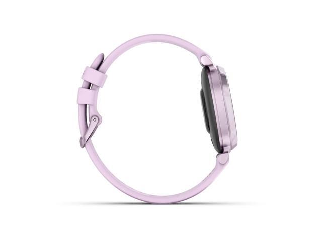 Garmin - Lily 2 Smartwatch 34 mm Anodized Aluminum - Metallic Lilac with Lilac Silicone Band - (2024) - image 5