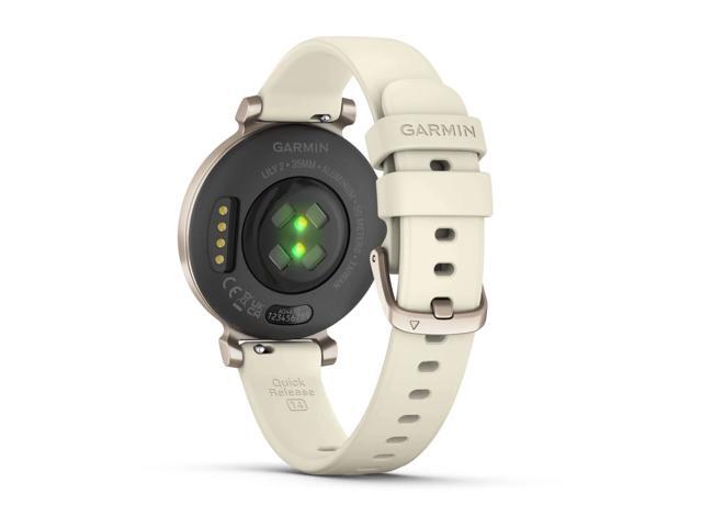 Garmin - Lily 2 Smartwatch 34 mm Anodized Aluminum - Cream Gold with Coconut Silicone Band - (2024) - image 4