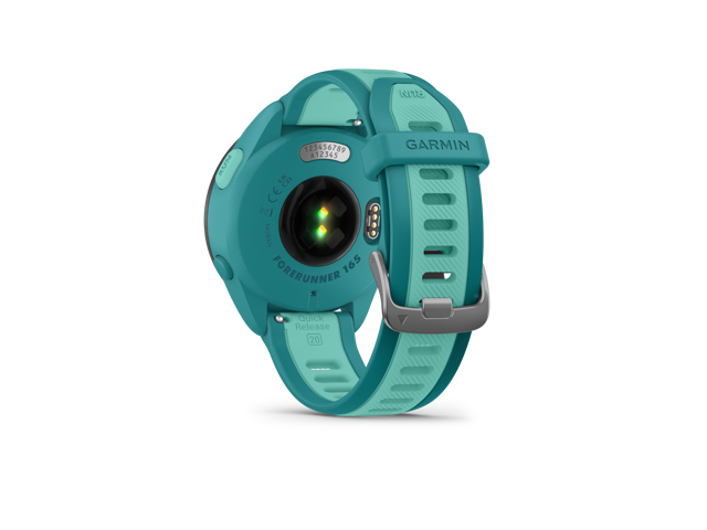 Garmin - Forerunner 165 Music GPS Smartwatch 43 mm Fiber-Reinforced Polymer - Turquoise/Aqua - (2024) - image 4
