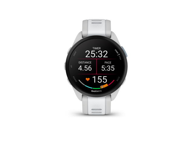 Garmin - Forerunner 165 GPS Smartwatch 43 mm Fiber-Reinforced Polymer - Gray/Whitestone - (2024) - image 3