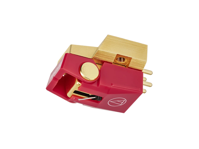 Audio Technica AT-VM740xML Dual Moving Magnet Phono Cartridge with Microlinear Stylus Red/Gold