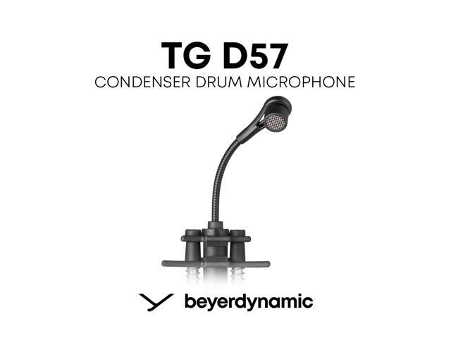 Beyerdynamic TG D57 Condenser Clip-On Cardioid Microphone with Flexible Gooseneck, for Drums and Percussion