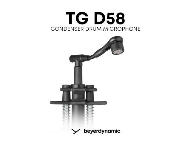 Beyerdynamic TG D58 Condenser Clip-On Cardioid Microphone with Angled Gooseneck, for Drums and Percussion