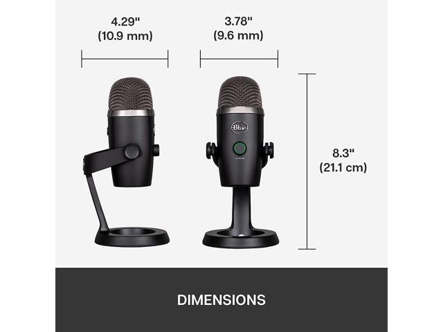 Blue Microphones - Blue Yeti Nano Premium Wired Multi-Pattern USB Condenser Microphone - Black - image 11