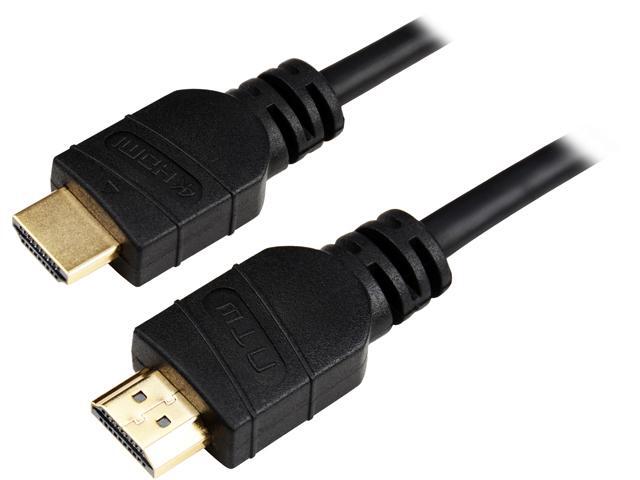 NTW NHDMI4-006*2 6 ft. Black 2 pack Ultra HD 4K High Speed HDMI Cable With Ethernet M-M