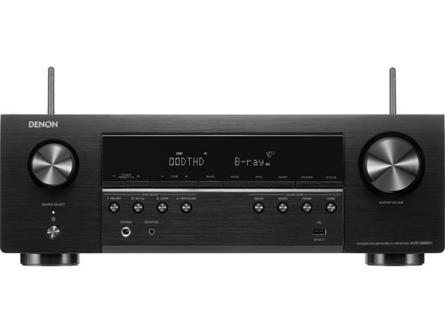 Denon - AVR-S660H 5.2 Ch AVR, Advanced 8K Upscaling, 3D Audio - Dolby TrueHD, DTS:HD Master, Amazon Alexa - Black