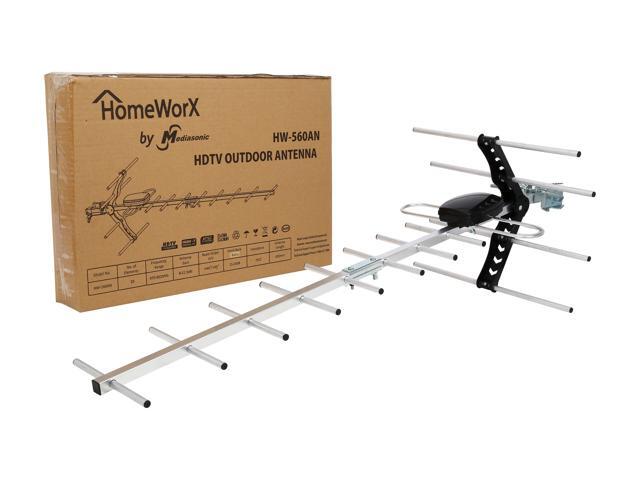 Mediasonic Yagi Outdoor TV Antenna Support 1080P 4K - 60 Miles Reception Range HW-560AN - image 5