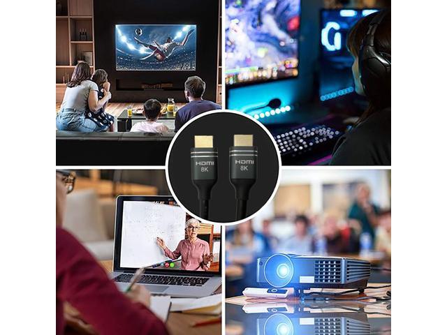 Nippon Labs 8K HDMI Cable 15ft. HDMI 2.1 Cable Real 8K, High Speed 48Gbps 8K(7680x4320)@60Hz, 4K@120Hz Dolby Vision, HDCP 2.2, 4:4:4 HDR, eARC...