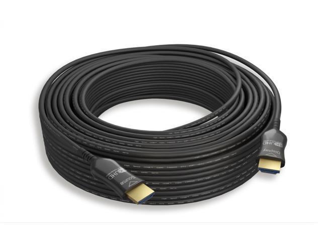 Nippon Labs 75ft. Hybrid Active Optical Fiber HDMI Plenum Rated Cable, 4K@ 60Hz, High Speed HDMI2.0 AOC (Active optical cable) Cable,...
