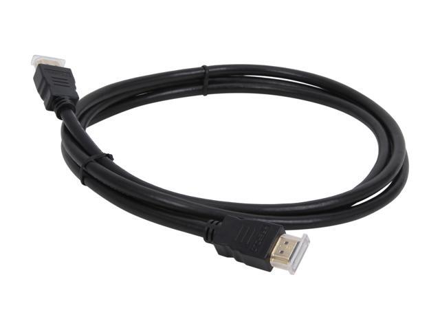 Nippon Labs HDMI-FF-6BK 6 ft. HDMI 2.0 Male to Male 28AWG Cable with Ethernet Channel and Gold Plated Connectors, Black