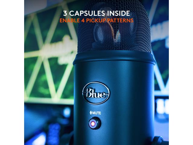 Blue Microphones - Blue Yeti Professional Multi-Pattern USB Condenser Microphone - Blackout - image 5