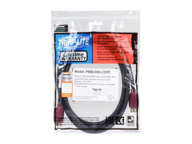 Tripp Lite 6ft Premium High-Speed HDMI 2.0 Cable w/ Ethernet Digital Video/Audio - image 3