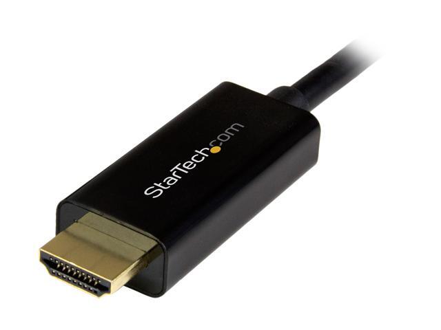 StarTech. com DP2HDMM2MB DisplayPort to HDMI converter cable - 6.5 ft (2m) - DP to HDMI adapter with built-in cable - (M / M) Ultra HD 4K