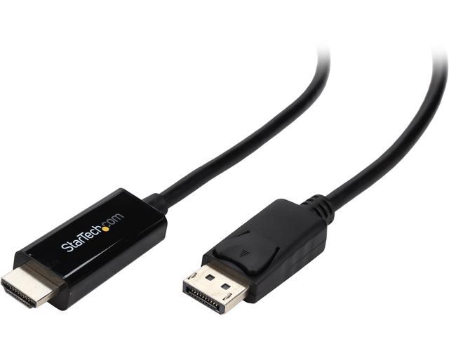 StarTech.com DP2HDMM1MB DisplayPort to HDMI converter cable - 3 ft (1m) - DP to HDMI Adapter with Built-in Cable - (M / M) Ultra HD 4K