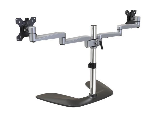 StarTech. com ARMDUALSS Dual Monitor Stand - Articulating Arms - Height Adjustable - For VESA Mount Monitors up to 32' - Steel & Aluminum (ARMDUALSS)