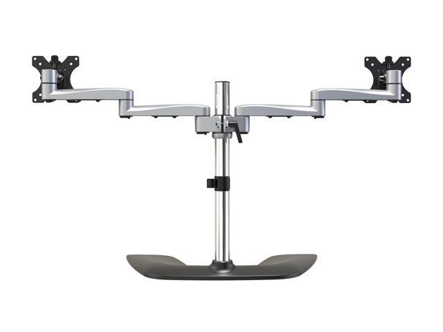 StarTech. com ARMDUALSS Dual Monitor Stand - Articulating Arms - Height Adjustable - For VESA Mount Monitors up to 32' - Steel & Aluminum (ARMDUALSS)