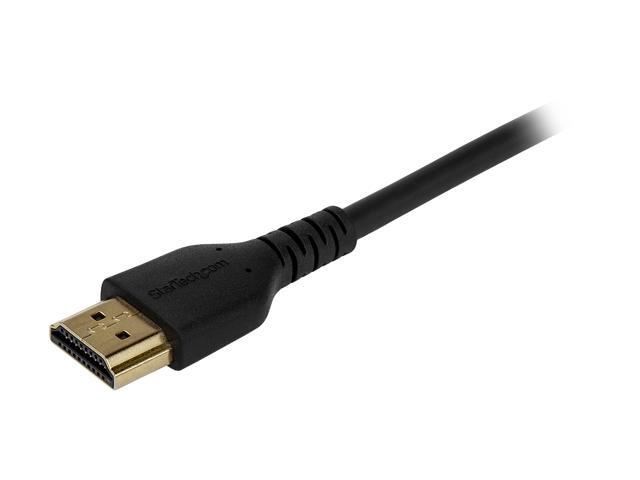 StarTech. com RHDMM1MP 1 m (3.3 ft.) HDMI 2.0 Cable - Premium 4K 60Hz High Speed HDMI Cord with Ethernet - For Computer Monitor or TV (RHDMM1MP)