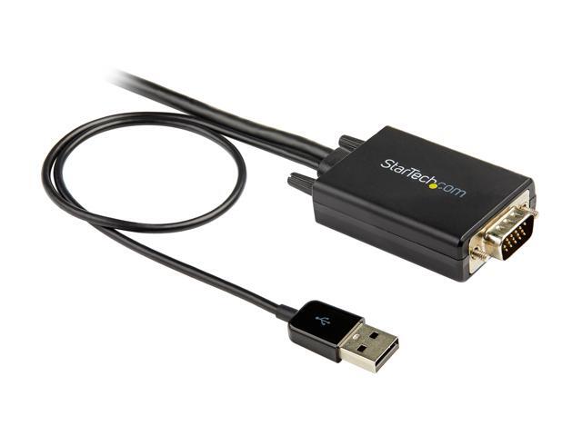StarTech. com VGA2HDMM2M 2m (6.6 ft.) VGA to HDMI Adapter Cable with USB Audio - 1920 x 1080 Active VGA HDMI Converter - Male to Male (VGA2HDMM2M)