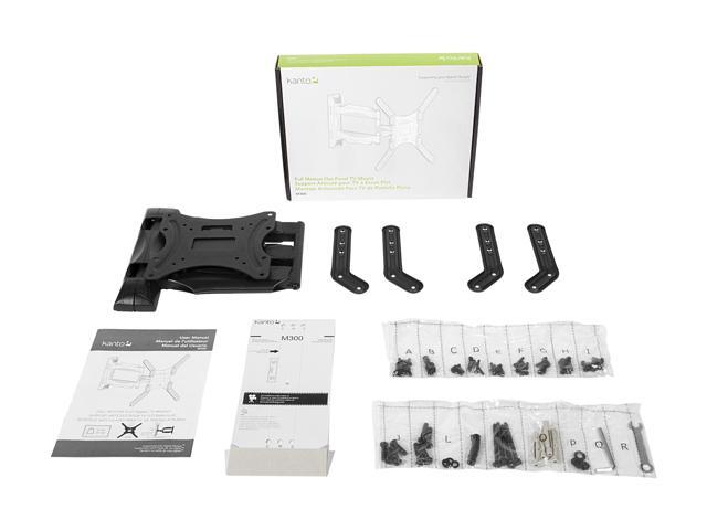 Kanto - Full-Motion Wall Mount for Most 26" - 55" Flat-Panel TVs - Black - image 12