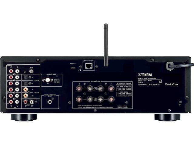 YAMAHA R-N600A Stereo Network receiver with Wi-Fi, Bluetooth, and Apple AirPlay 2 -Black