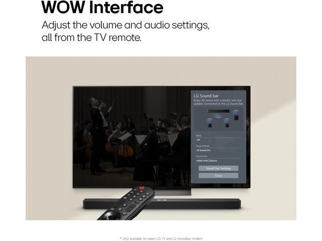 LG S60T Soundbar for TV with Dolby Audio 3.1 channel