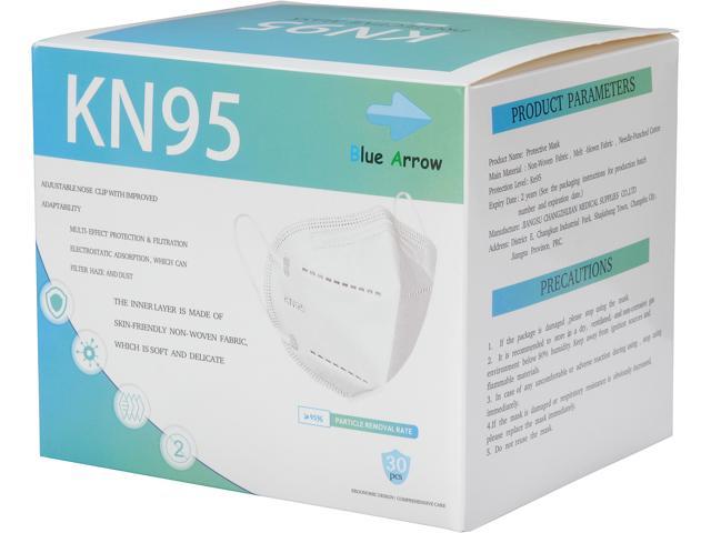 Blue Arrow KN95 Protective Mask, 30 pcs per Box