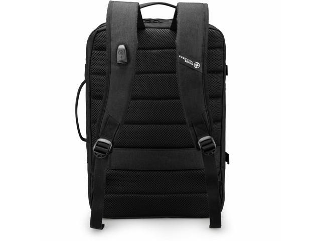 Swissdigital Design - BERG PRO TSA-Friendly Backpack With USB Charging Port RFID Protection and Fits Up to 17″ Laptop - Black - image 3