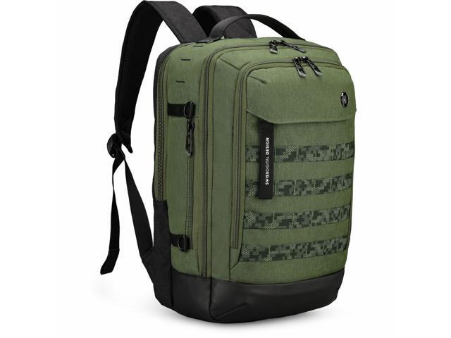 Swissdigital Design - BERG L TSA-Friendly Backpack With USB Charging Port RFID Protection and Fits Up to 16″ Laptop - Dark Green - image 5