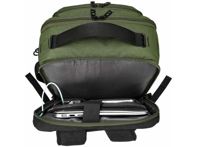 Swissdigital Design - BERG L TSA-Friendly Backpack With USB Charging Port RFID Protection and Fits Up to 16″ Laptop - Dark Green - image 9