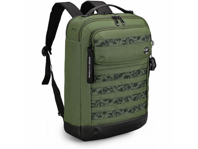 Swissdigital BERG Hybrid Briefcase for Laptops up to 16 inches - Dark Green - image 4