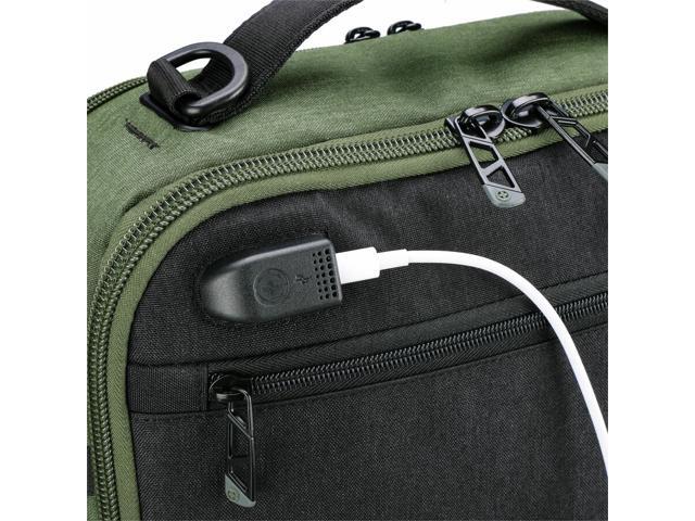 Swissdigital BERG Hybrid Briefcase for Laptops up to 16 inches - Dark Green - image 9
