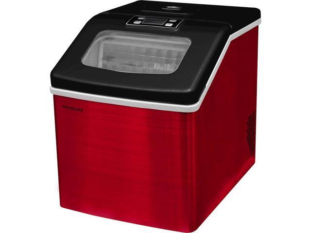 Frigidaire Portable Countertop Compact 'Square Shaped' 40-lb Ice Maker with Window - Red photo