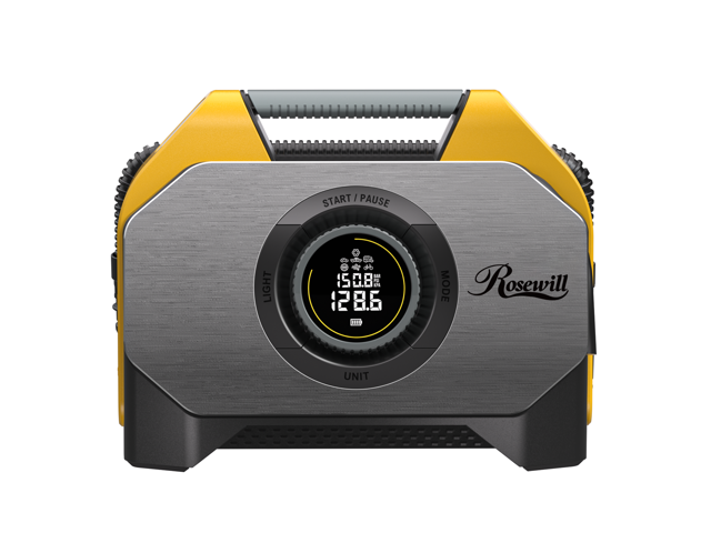 Rosewill Vortex RS6C Cordless Tire Inflator Portable Air Compressor, 160 PSI Air Pump for Car Tires with 15600mAh Battery, 100% Duty Cycle & Dual Cylinder, Air Pump for Heavy-Duty Vehicle, Orange