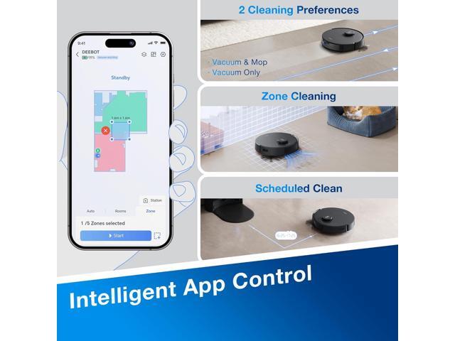 ECOVACS Robotics - DEEBOT N20 PRO PLUS Vacuum & Mop Robot - Black - image 10