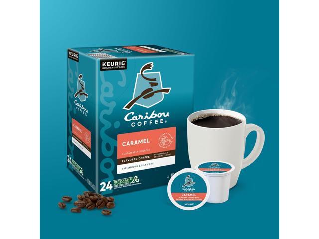 Caribou Coffee Caramel Hideaway, Single-Serve Keurig K-Cup Pods, Medium Roast Coffee, 24 Count/Box