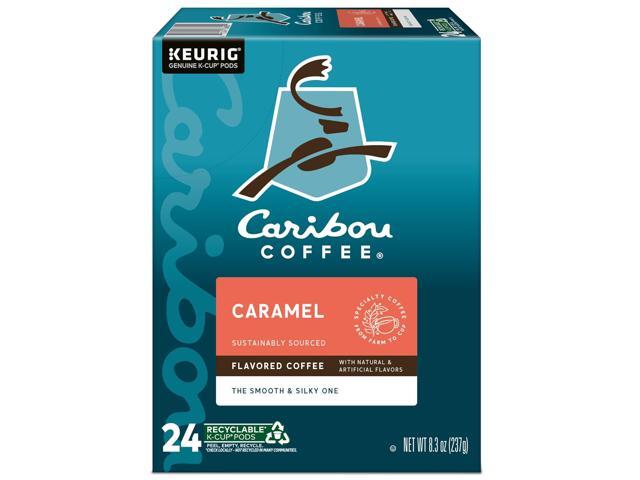 Caribou Coffee Caramel Hideaway, Single-Serve Keurig K-Cup Pods, Medium Roast Coffee, 24 Count/Box