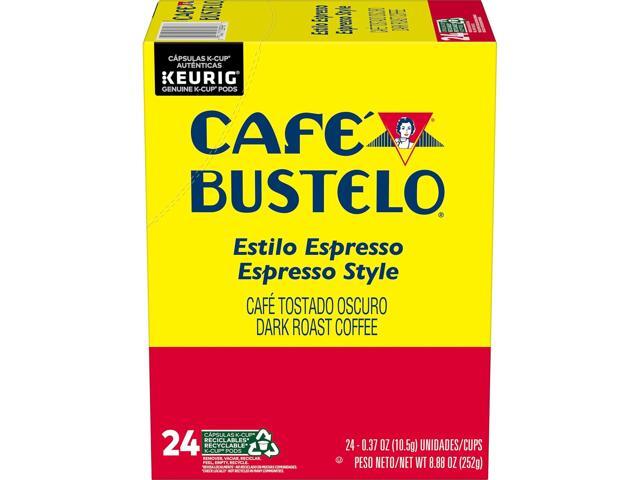 Café Bustelo Espresso Style Coffee, Keurig Single-Serve K-Cup Pods, Dark Roast Coffee, 24 Count/Box