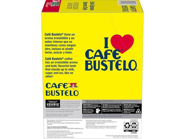 Café Bustelo Espresso Style Coffee, Keurig Single-Serve K-Cup Pods, Dark Roast Coffee, 24 Count/Box